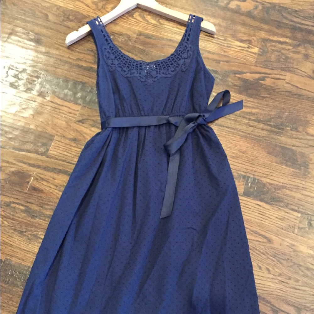 Blue maternity dress size small